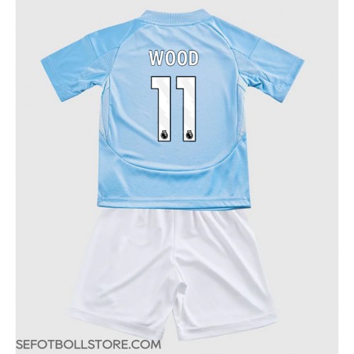 Nottingham Forest Chris Wood #11 Replika babykläder Tredjeställ Barn 2024-25 Kortärmad (+ korta byxor)